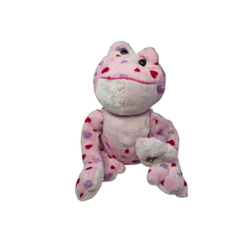 Y2K Ganz Webkinz Love Frog Heart Plushie Stuffed Animal Valentines NO CODE READ